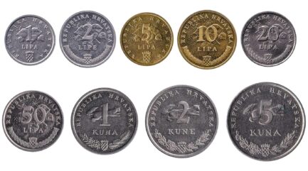 Mixed Croatian Kuna coins