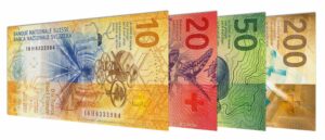 current Swiss Franc banknotes
