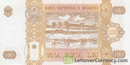 100 Moldovan Lei banknote
