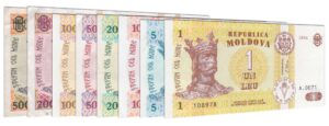 current Moldovan Leu banknotes