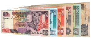 withdrawn Sri Lankan rupees banknotes