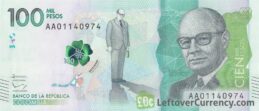 100000 Colombian Pesos banknote (Carlos Lleras Restrepo)