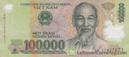 100,000 Vietnamese Dong banknote
