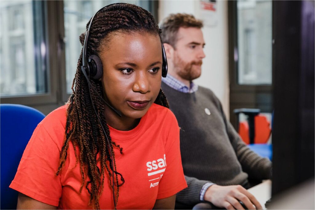 SSAFA call center volunteer