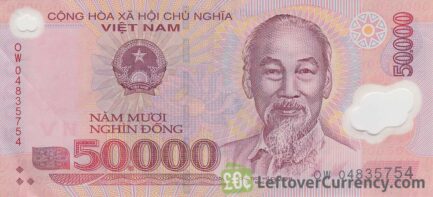 50,000 Vietnamese Dong banknote