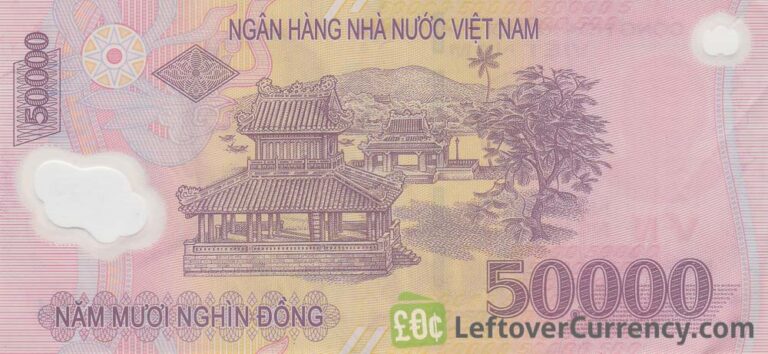 50,000 Vietnamese Dong banknote - Exchange yours for cash today