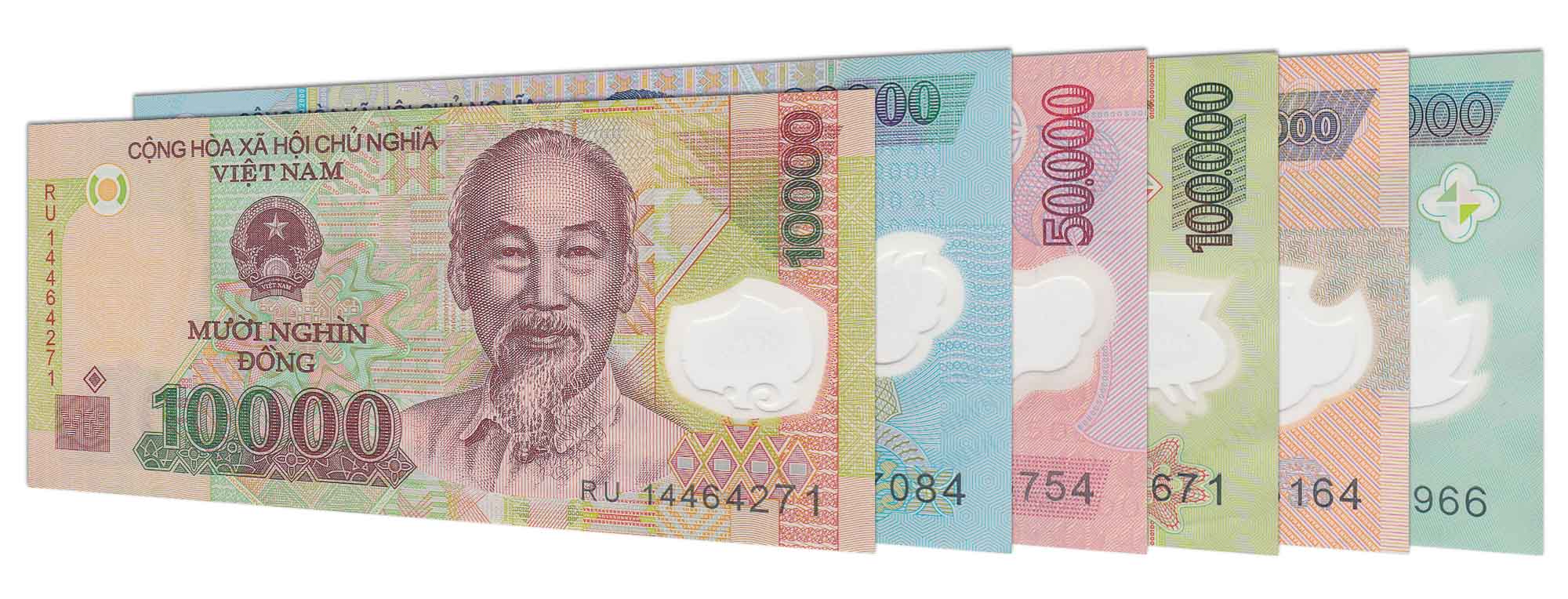 current Vietnamese Dong banknotes.