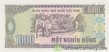 1000 Vietnamese Dong banknote type 1988