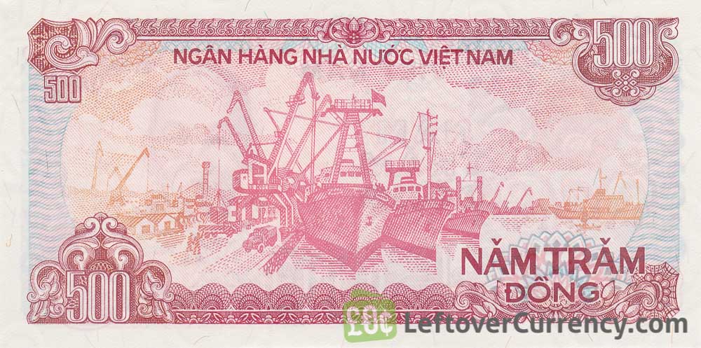 VIETNAM 500 Dong Banknote World Paper Money XF Currency Pick p101a 1988 Bill 