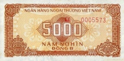 5000 Vietnamese Dong foreign exchange certificate