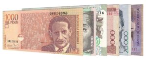 withdrawn Colombian Pesos banknotes