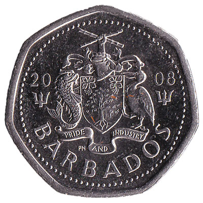 1 dollar coin Barbados
