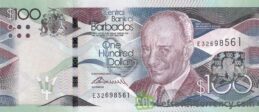 100 Barbados dollars banknote (Grantley Adams International Airport)