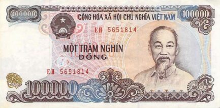 100000 Vietnamese Dong banknote type 1994