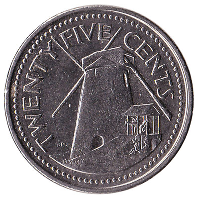 25 cents coin Barbados