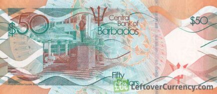 50 Barbados dollars banknote (Independence Square)