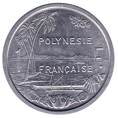 1 CFP franc coin obverse