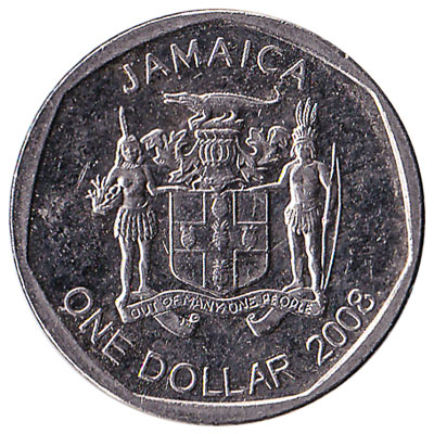 1 Jamaican Dollar coin (round)