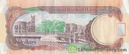 10 Barbados Dollars banknote (National Heroes Square)