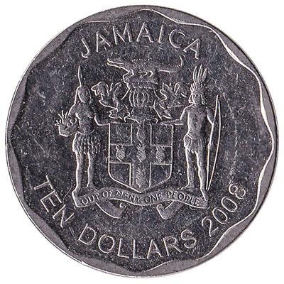 10 Jamaican Dollars coin (round)