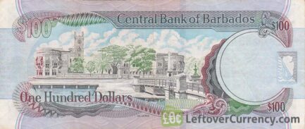 100 Barbados Dollars banknote (National Heroes Square)