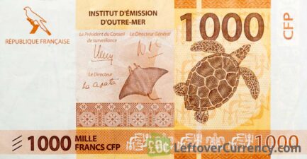 1000 CFP francs banknote (2014)