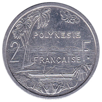 2 CFP francs coin (Polynésie Française)