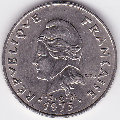 20 CFP francs coin (Polynésie Française)