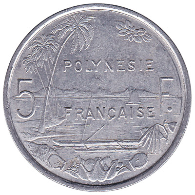 5 CFP francs coin (Polynésie Française)
