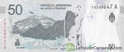 50 Argentine Pesos banknote 4th Series (Andean condor)