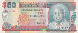 50 Barbados Dollars banknote (National Heroes Square)