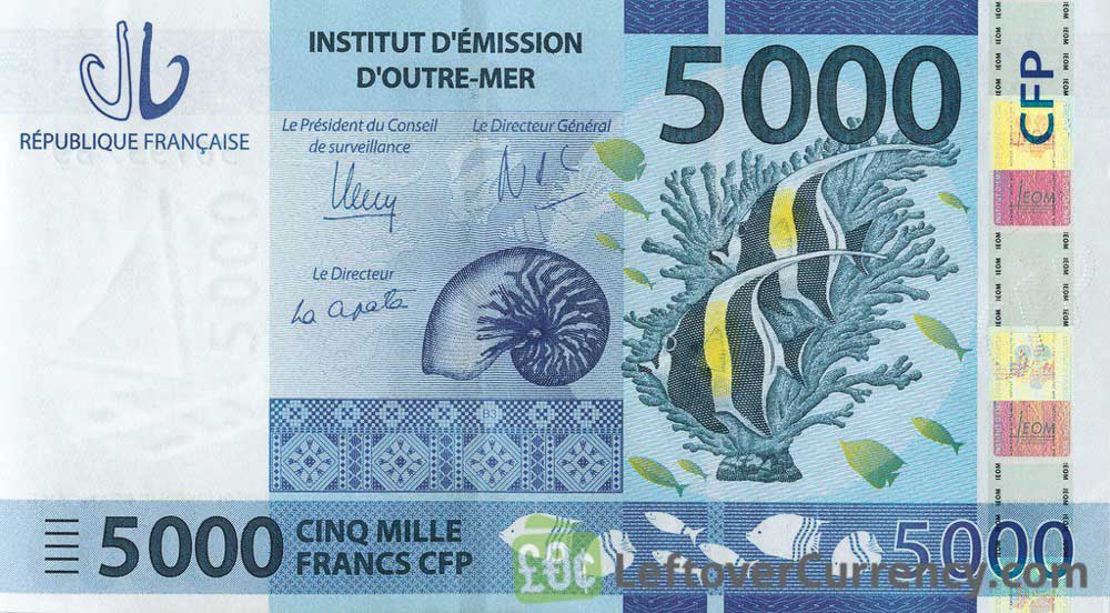 5000 CFP francs banknote (2014)