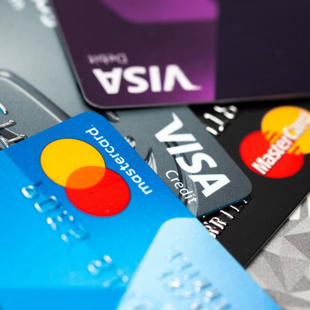 debit and credit cards