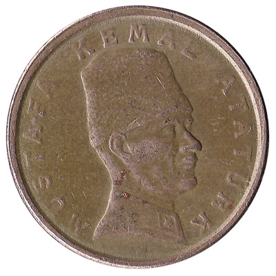 100,000 Turkish lira coin 2000 reverse