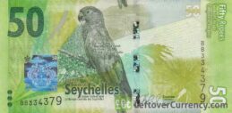 50 Seychelles Rupees banknote obverse accepted for exchange