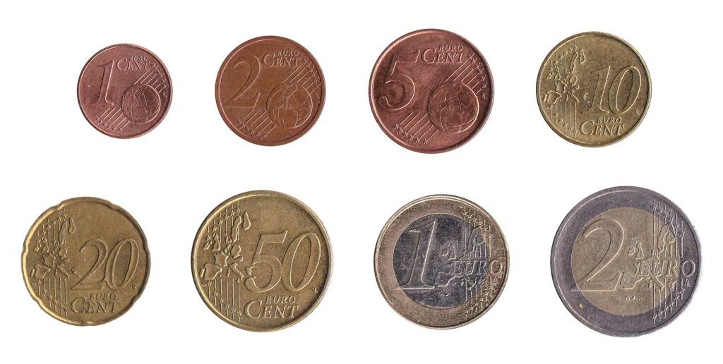 euro coins