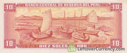 10 Soles de Oro banknote Peru (El Inca)