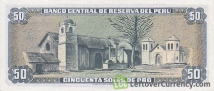 50 Soles de Oro banknote Peru (Tupac Amaru II)