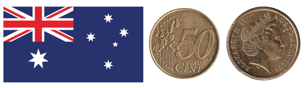 Australian 50 euro cent piece artist impression