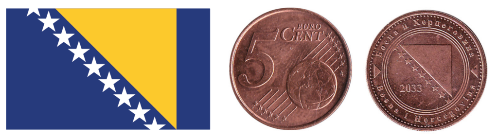 Bosnian 5 euro cent coin