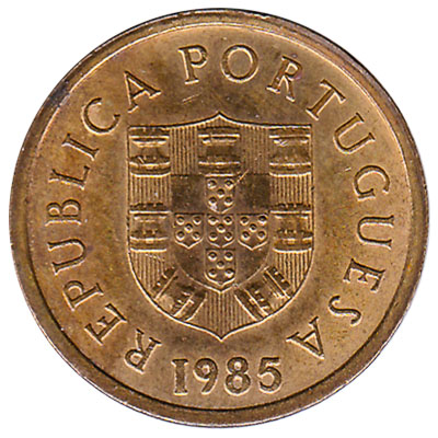 1 Portuguese Escudo coin (small type)
