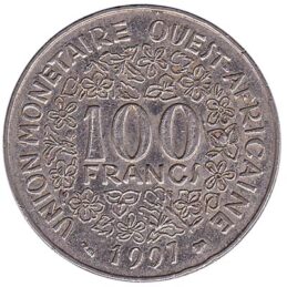 100 FCFA coin West Africa