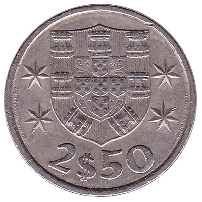 2.5 Portuguese Escudos coin