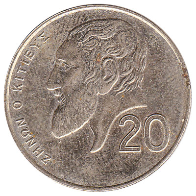 20 cents coin Cyprus (Zeno of Citium)