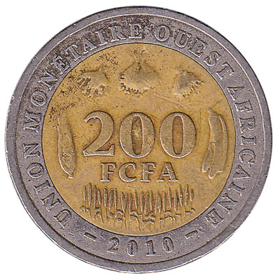 200 FCFA coin West Africa