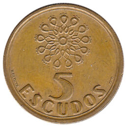 5 Portuguese Escudos coin