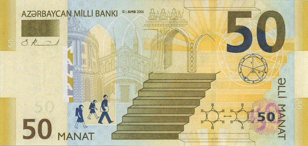 50 Azerbaijani manat banknote