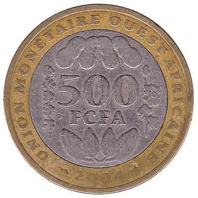 500 FCFA coin West Africa