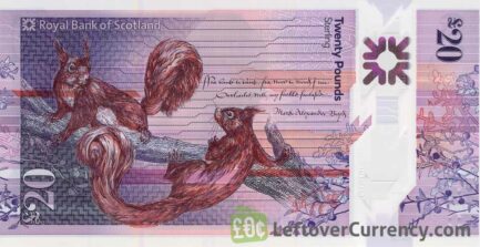 Royal Bank of Scotland 20 Pounds banknote (2019 series)