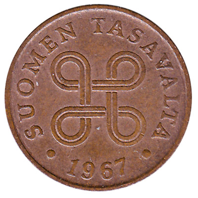 1 penni coin Finland (copper)